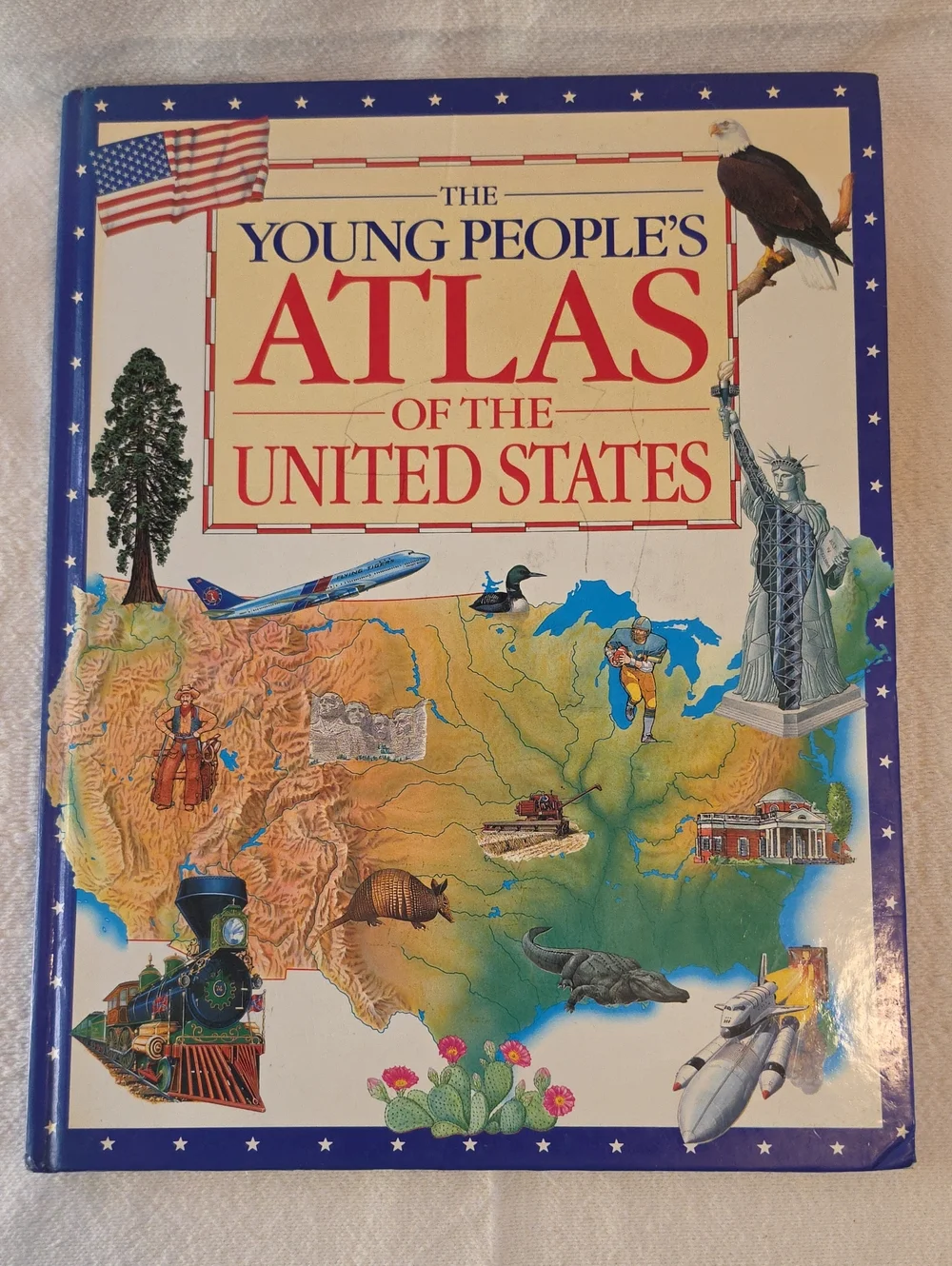 The Young People's Atlas of the United States - Blue Cover 1992